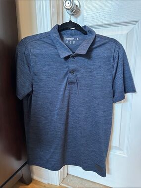 Abercrombie & Fitch Men’s Dark Navy Heather Polo